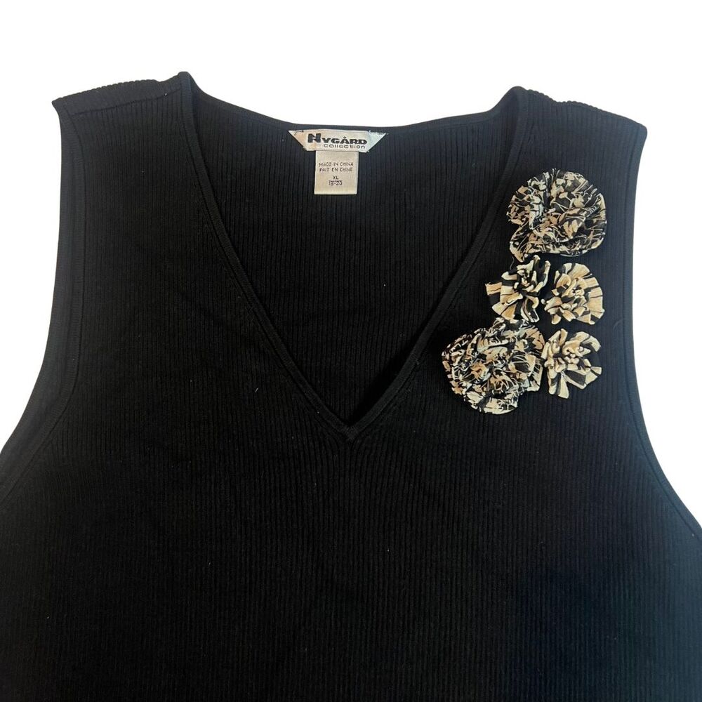 Nygard Collection Blouse Women XL Sleeveless Classic Preppy Academia Shell - Picture 11 of 16